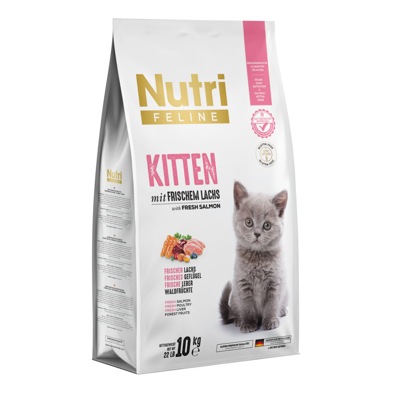 Nutri Feline Kitten Somonlu Yavru Kedi Maması 10 Kg