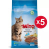 La Mito Mix Tavuklu ve Balıklı Yetişkin Kedi Maması 1 Kg x 5 Paket (5 Kg)