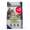 Micho Kalın Taneli Topaklanan Bebek Pudrası Kokulu Kedi Kumu 2 x 7.5 Kg